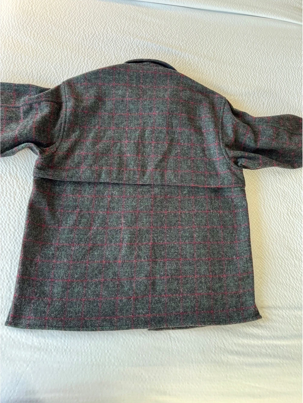 Johnson Woolen Mills Adirondack Plaid Wool Blend Jacket Large